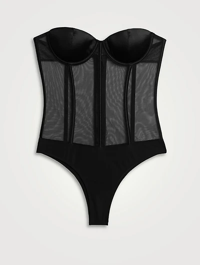 Silk & Mesh Bodysuit