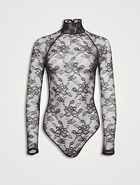 Lace Mockneck Bodysuit