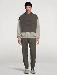 Nylon Fleece Hooded Sweater