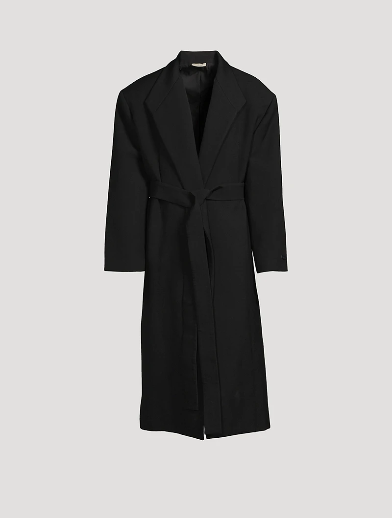 Double Wool Stand Collar Overcoat