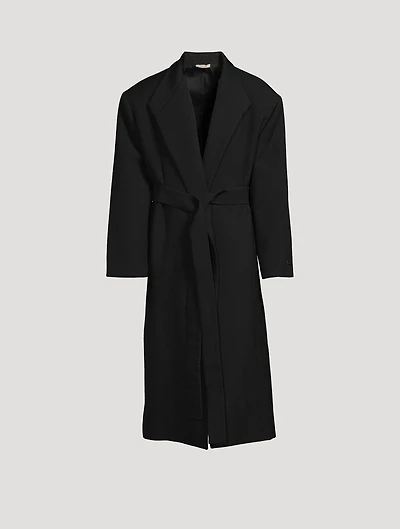 Double Wool Stand Collar Overcoat
