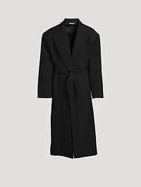 Double Wool Stand Collar Overcoat