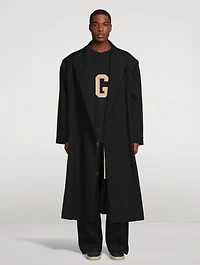 Double Wool Stand Collar Overcoat