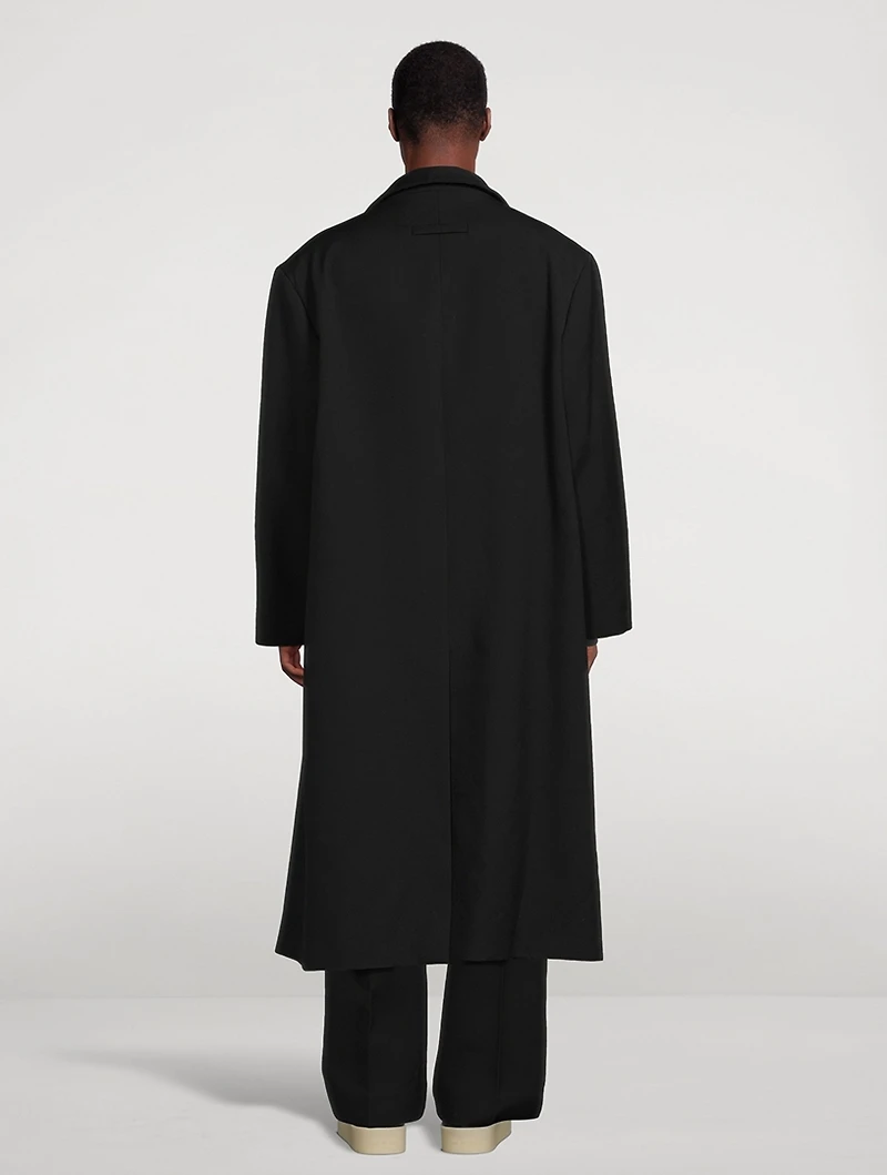 Double Wool Stand Collar Overcoat
