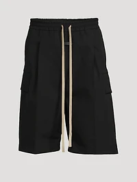 Wool-Blend Cargo Shorts