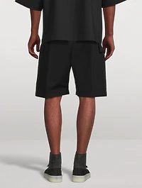 Wool-Blend Cargo Shorts