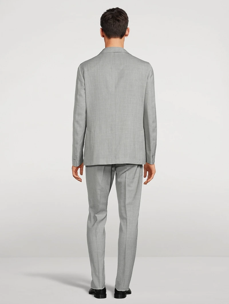 Wool Silk And Linen Two-Piece Suit