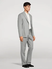 Wool Silk And Linen Two-Piece Suit