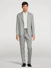 Wool Silk And Linen Two-Piece Suit