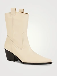 June Leather Western Boots