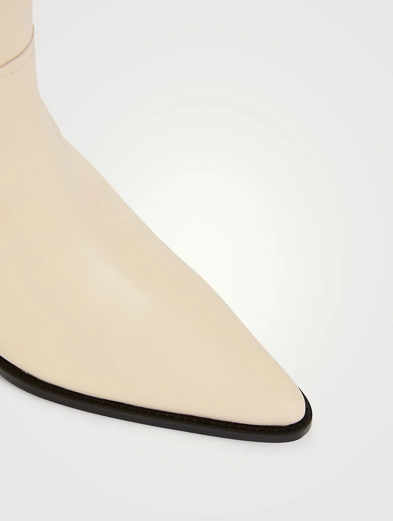 June Leather Western Boots