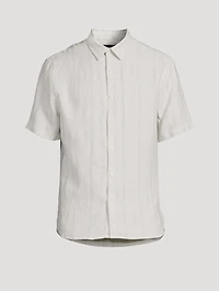 Hemp Shirt Striped Print