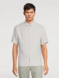 Hemp Shirt Striped Print