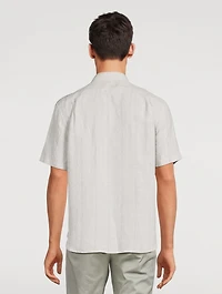 Hemp Shirt Striped Print