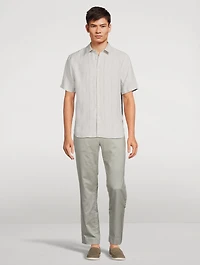 Hemp Shirt Striped Print