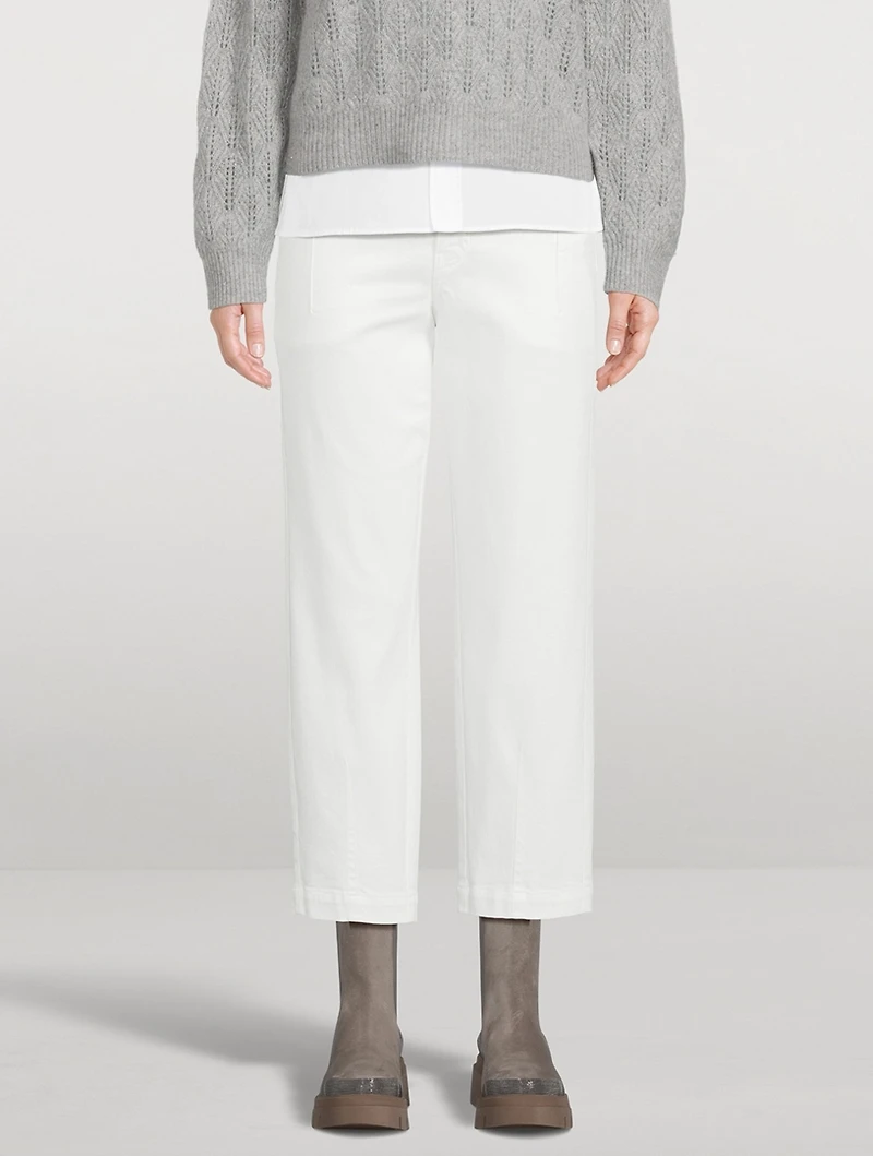 Straight-Leg Trousers