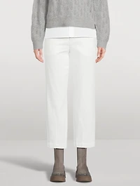 Straight-Leg Trousers