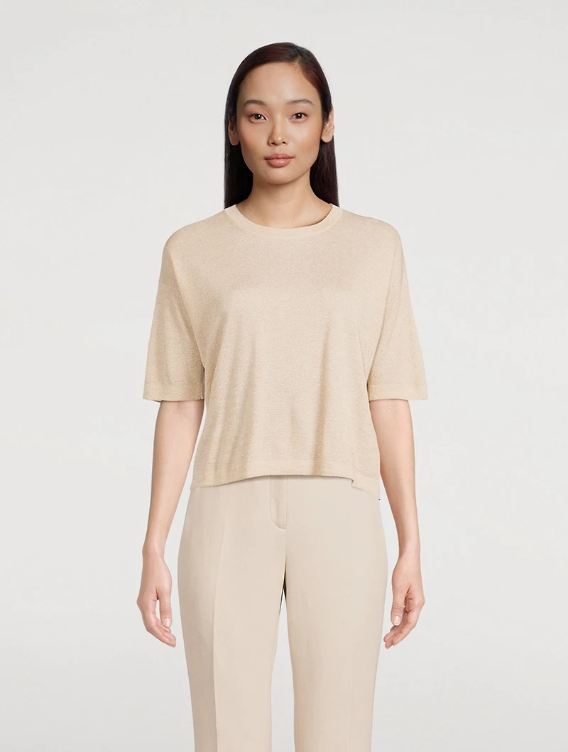 Metallic Knit Top