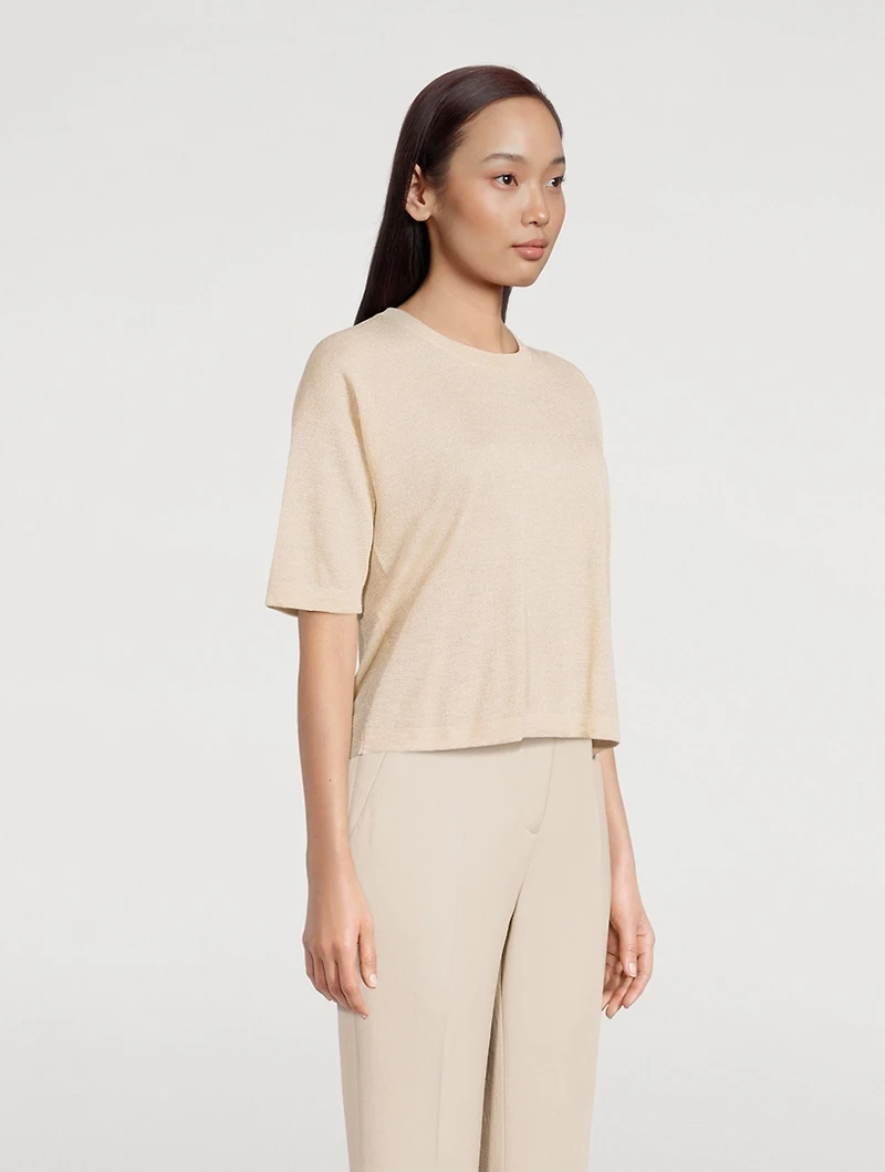 Metallic Knit Top