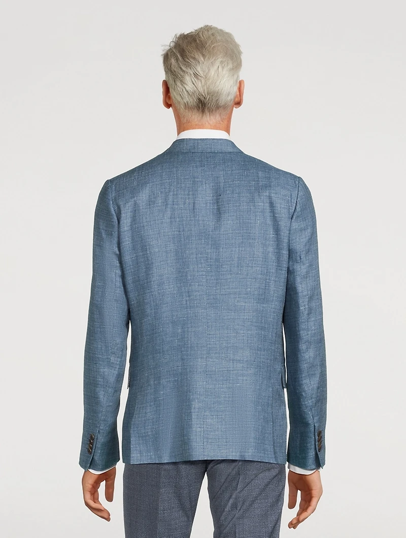 Linen And Wool Tailored Jacket