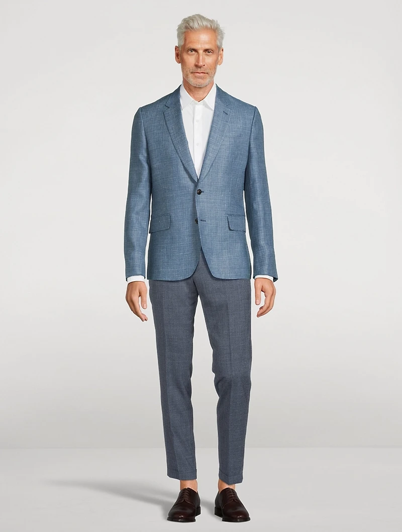 Linen And Wool Tailored Jacket
