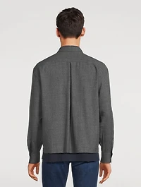 Wool Zip Shirt