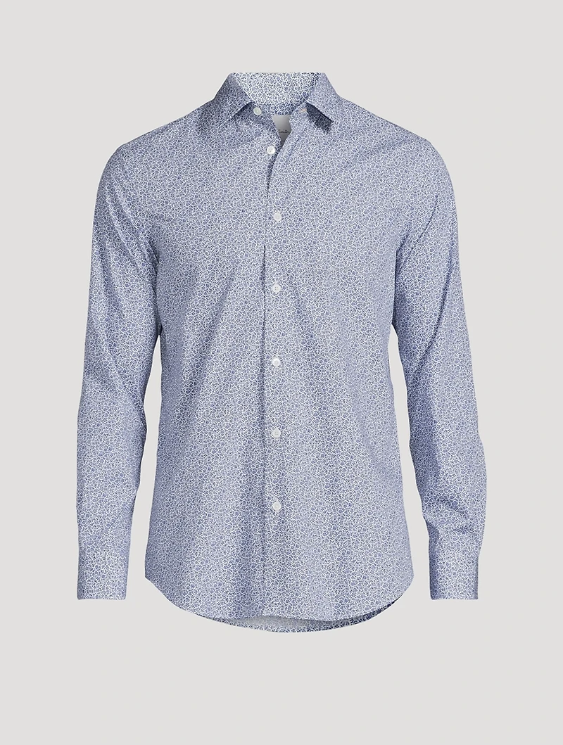 Organic Cotton Tailored Shirt Floral Print