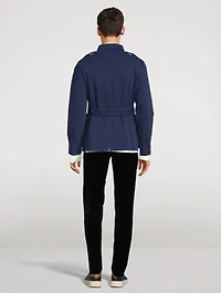 Twill Belted Utility Jacket