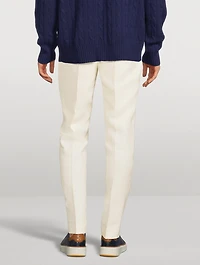 Linen Slim-Fit Pants