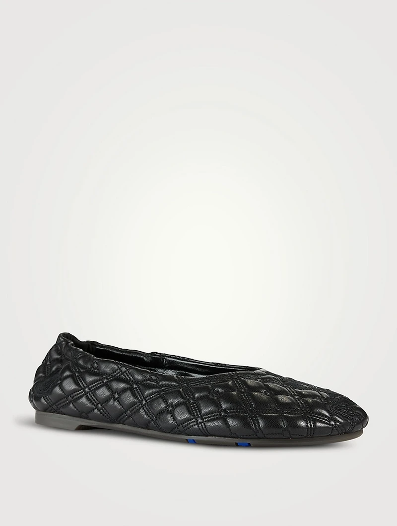 Sadler Quilted Leather Ballerinas