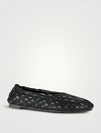 Sadler Quilted Leather Ballerinas