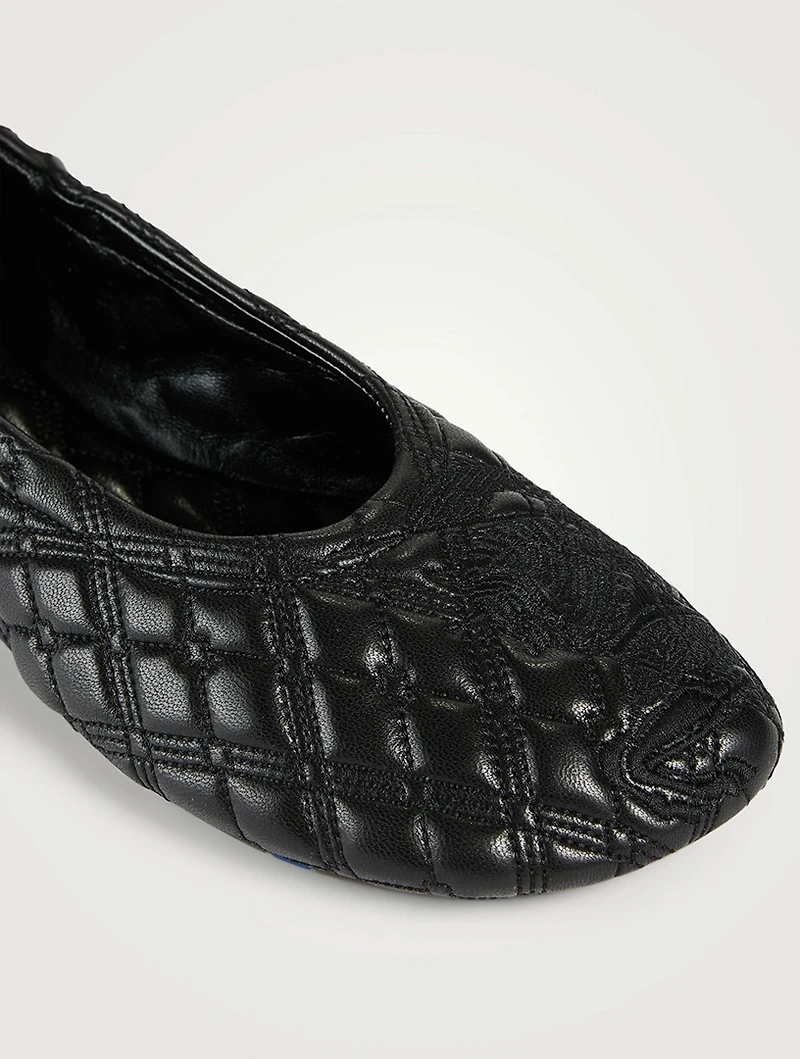 Sadler Quilted Leather Ballerinas