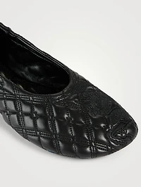 Sadler Quilted Leather Ballerinas