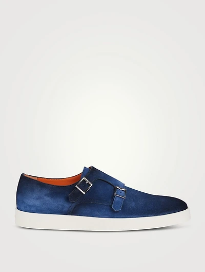 Atlantis Suede Monk Strap Shoes