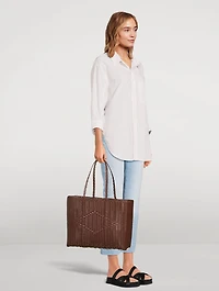 Large Basket Tote Bag