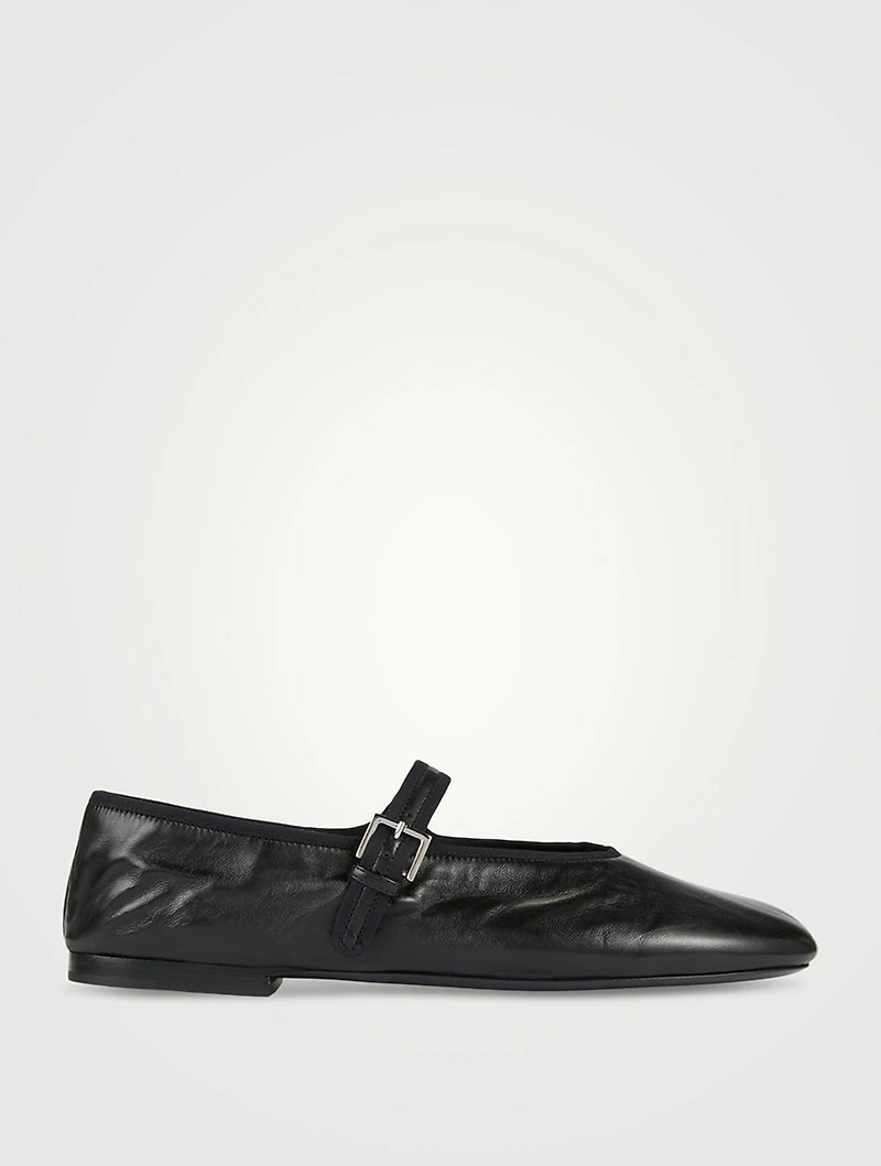 Boheme Leather Mary Jane Ballet Flats
