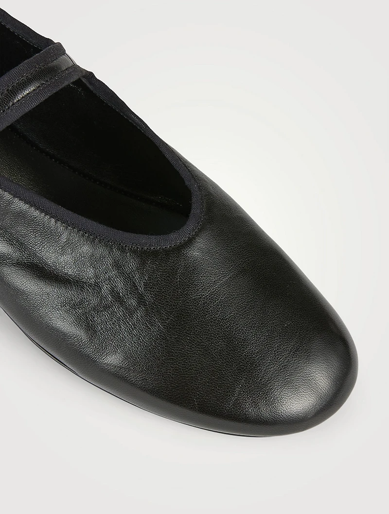 Boheme Leather Mary Jane Ballet Flats