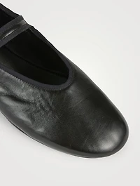 Boheme Leather Mary Jane Ballet Flats