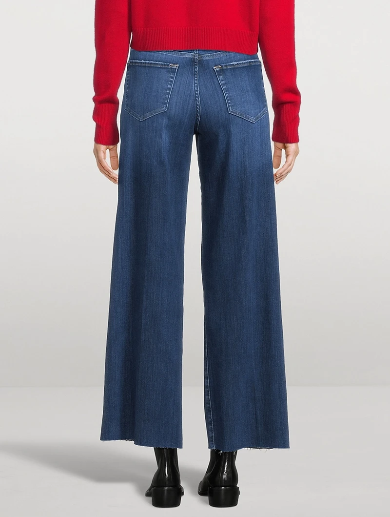 Le Slim Palazzo Wide-Leg Jeans