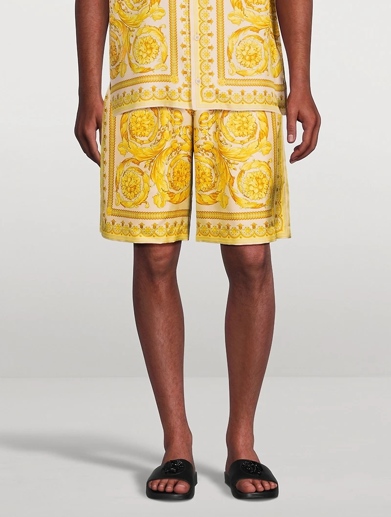 Barocco Silk Shorts