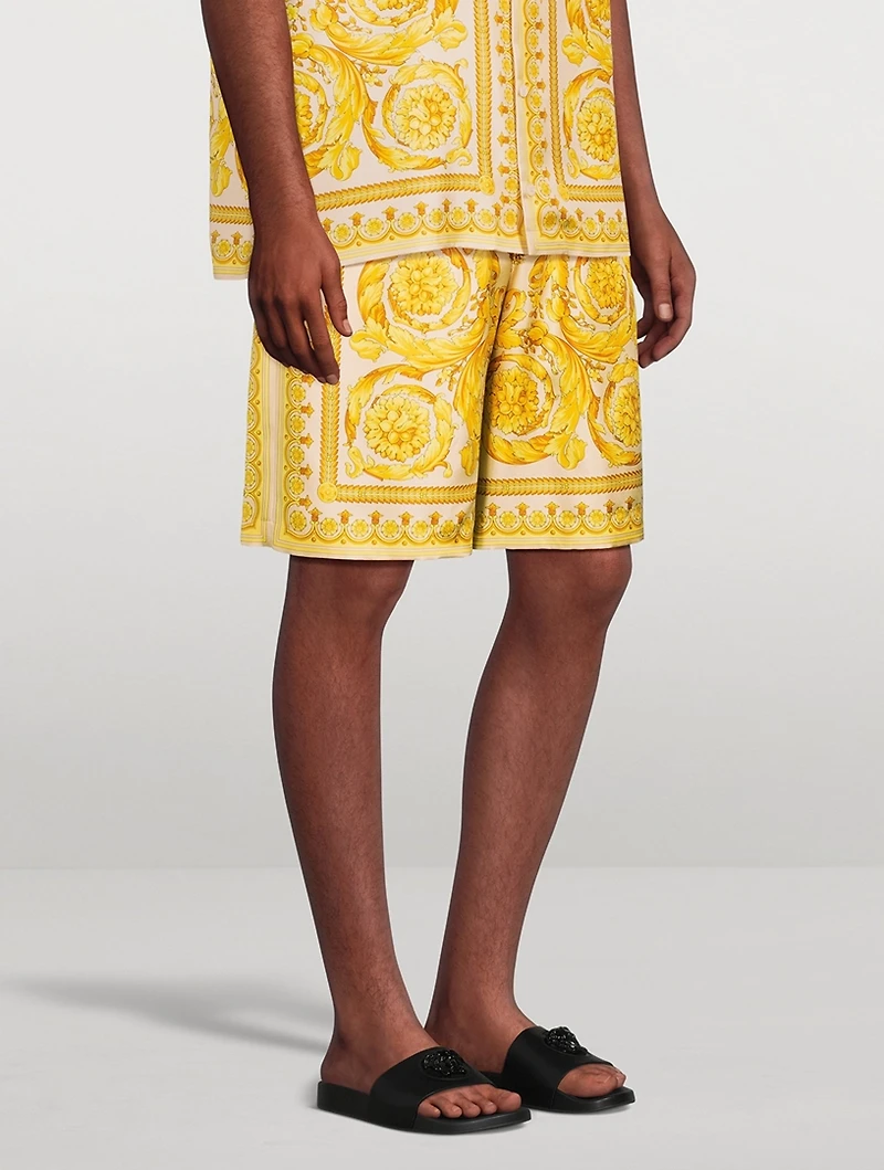 Barocco Silk Shorts