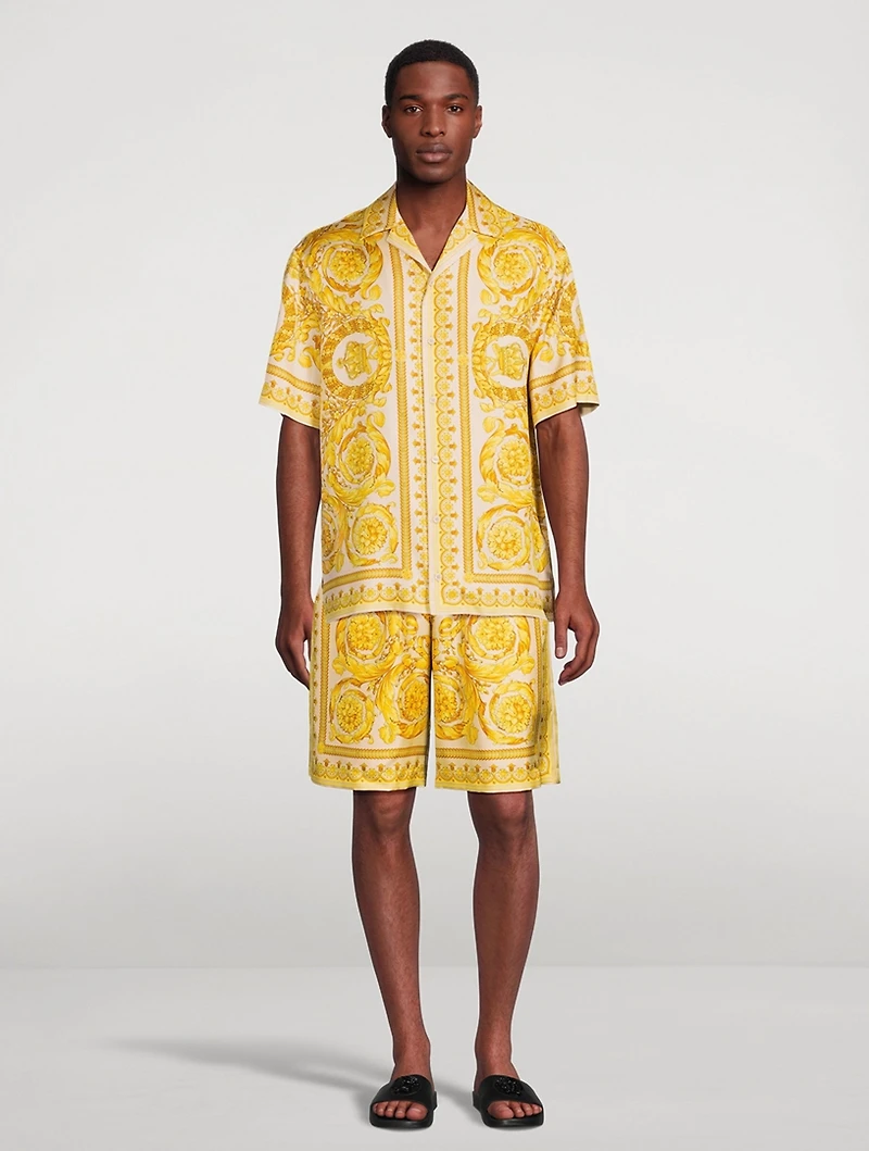 Barocco Silk Shorts