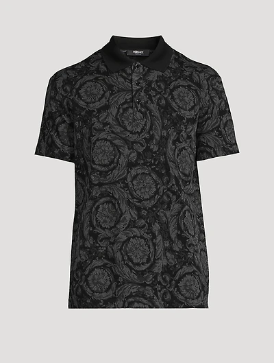 Barocco Knit Polo Shirt