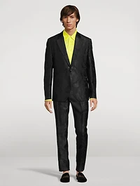 Barocco Jacquard Wool-Blend Pants