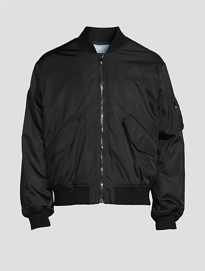 Nylon Bomber Jacket