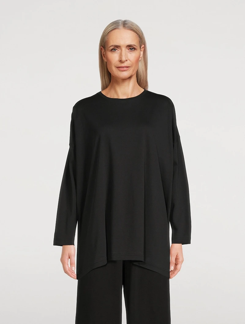 Long-Sleeve Pima Cotton T-Shirt