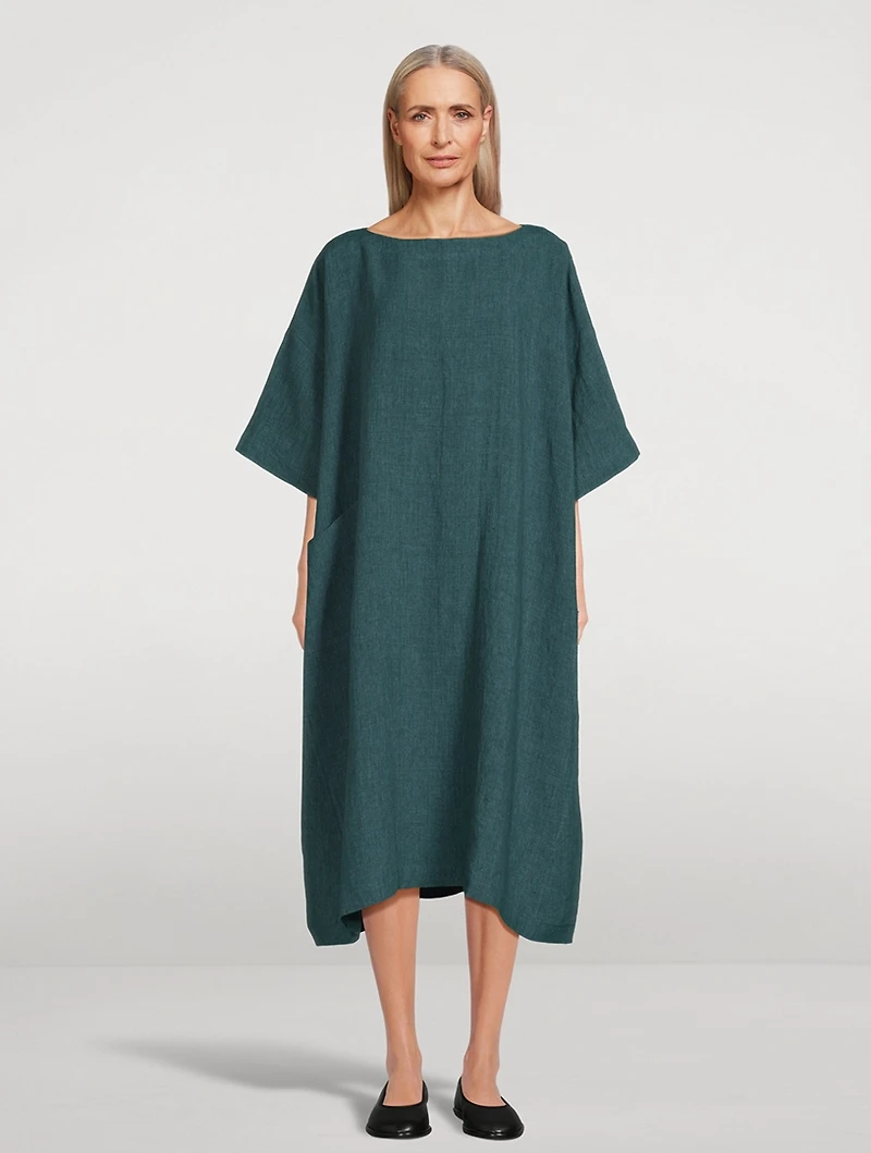 Linen Midi Dress