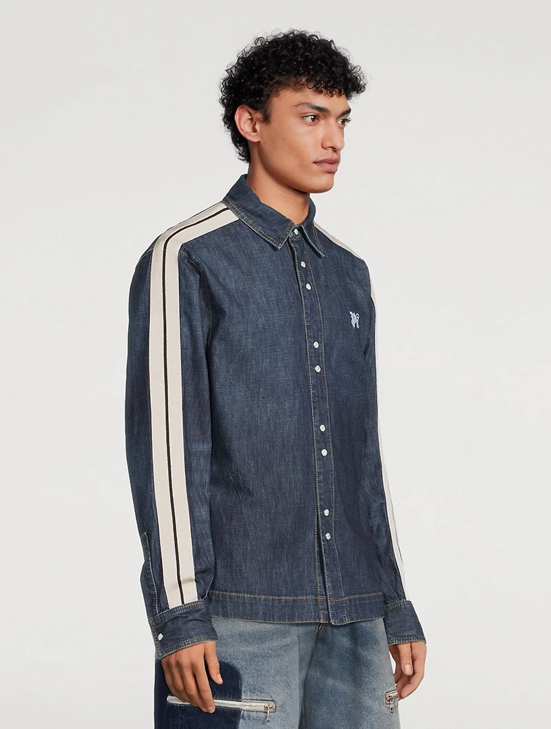Monogram Track Denim Jacket