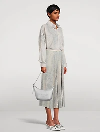 Mary-Kate Metallic Leather Sling Bag