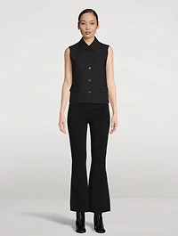 Wool-Blend Tailored Vest